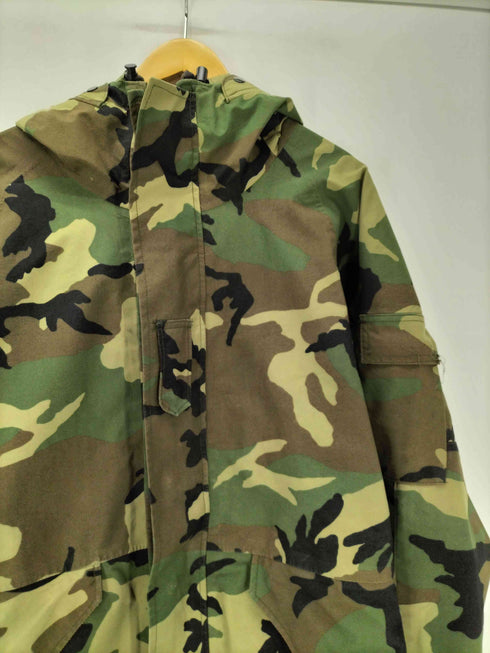 ユーエスアーミー U.S. ARMY 90S COLD WEATHER CAMOFLAGE ECWCS GEN1 コールドウェザー ウッドランドカモ 迷彩柄 ミリタリー マウンテン パーカー ジャケット 1996年製 メンズ  MEDIUM-LONG